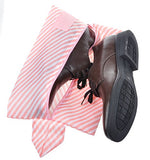 7-Piece Packing Cube Set- Travel Luggage Packing Organizers with Shoe Bag, Stripe Pink