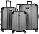 Kenneth Cole Reaction Reverb 3-Piece Luggage Set, Light Silver