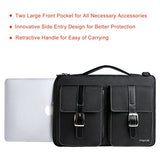 MOSISO Laptop Shoulder Bag Polyester 360° Protective Handbag with Organizer Pockets Compatible