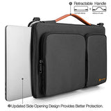 tomtoc 15 Inch Laptop Shoulder Bag with CornerArmor Patent Accessory Pocket, 360° Protective Sleeve