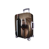 InterestPrint Funny Red Wine Bottle Grapes Travel Luggage Cover Suitcase Baggage Protector Fits 18"-21" Luggage