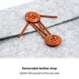 Buruis 13.3 Inch Felt Laptop Sleeve,Slim Envelope Case, Carrying Protector Bag for Apple Macbook