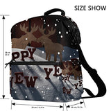 Colourlife Christmas Moose Couple Stylish Casual Shoulder Backpacks Laptop School Bags Travel