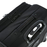 Olympia Luggage Deluxe Rolling Overnighter,Black,One Size