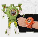 AG Goodies Robot Toys Watch, 2 in 1 Robot Watch Toy Watch, Suitable for Boys and Girls, Robot