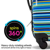 Maui and Sons Stripes 3-piece Hardside Spinner Luggage Set, TSA Lock