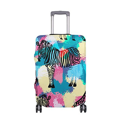 GIOVANIOR Zebra And Giraffe Luggage Cover Suitcase Protector Carry On Covers