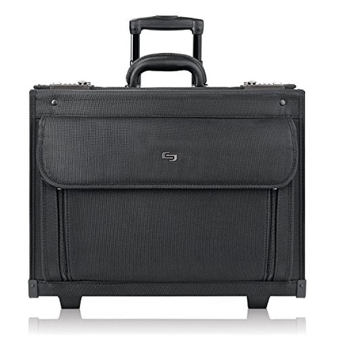 Solo Classic 17.3 Inch Rolling Catalog Case, Black