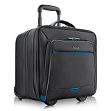 Solo Active 16 Inch Rolling Overnighter Case With Padded Laptop Compartment, Black