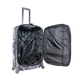 World Traveler 4-Piece Rolling Expandable Spinner Luggage Set, Paisley