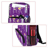 LORVIES Romantic Couple Skeleton School Bag for Student Bookbag Women Travel Backpack Casual Daypack Travel Hiking Camping