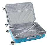 AMKA Sierra 3-Piece Expandable Hardside Spinner Luggage Set Turquoise