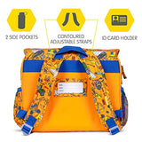 Bixbee Kids Backpack & Lunch Box Set, Water Resistant & Easy to Carry Kids Book Bag and Matching Lunchbox, Construction Truck Set of Two.