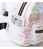 Aibearty Rabbit Ears Backpack Sequins Rucksack Casual Bag