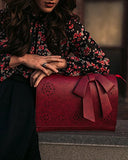 ECOSUSI Ladies PU Leather Laptop Bag Briefcase Crossbody Messenger Bags Satchel Purse Fit 14"