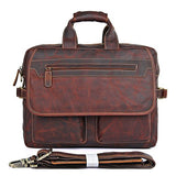 Berchirly Leather Messenger Hand Bag Laptop Bag Satchel Bag School Bag Totes
