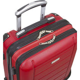 Dejuno Compact Hardside 20-inch Carry-on Luggage With Laptop Pocket, Red