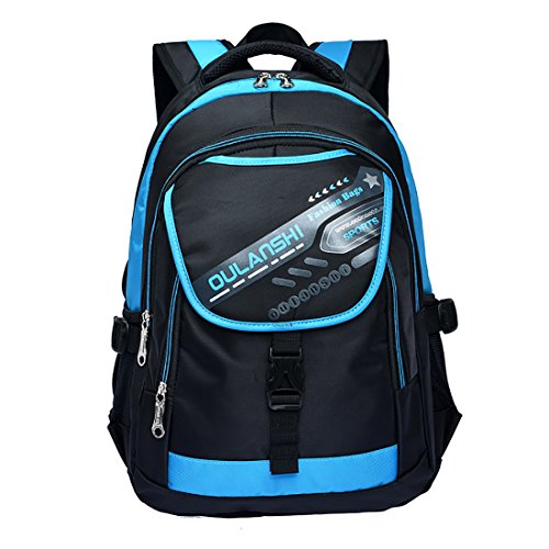 Eaglebeky Cool Backpack for Kids Bookbag for Boys Elementary School Bags (Blue)