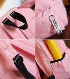 Girls Cute Cat Ear Backpack School Bag Lightweight Bookbags (Pink Dog)