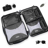 G4Free Travel Packing Cubes, Luggage Organizers 6pcs Set(Black)