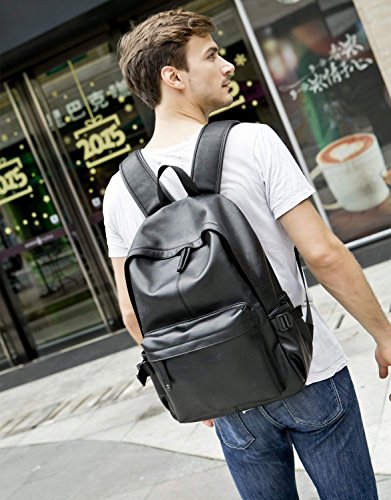 Shop Baosha Bp-08 Top Pu Leather Laptop Backp – Luggage Factory
