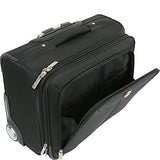 Pacific Coast Rolling Laptop Business Briefcase, Black