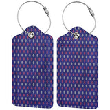 Travel Baggage ID Identifiers Label, Printed Luggage Tag, Bag Case Holder Ships Wheel Cruise Voyage Ocean (1,2 & 4 Pack)