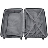 Heritage Travelware Lincoln Park 29" Lightweight Hardside 4-Wheel Spinner Checked Luggage, Metallic Rose Gold