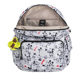 Kipling Disney's Minnie Mouse And Mickey Mouse City Pack Backpack Sketch Grey