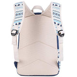 School Backpack for Girls,Hey Yoo Printed Canvas Casual Bookbag Backpack for Girls School (blue)