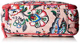 Vera Bradley womens Iconic Large Blush & Brush Case, Signature Cotton, Stitched Flowers, One Size