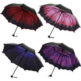 Rain Windproof Umbrella Travel Parasol Folding Folding Anti-UV Sun/Rain Umbrella