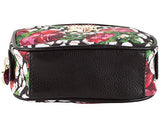 Betsey Johnson Roses Over Cheetah Cub Singular Cosmetic Case, Roses Over Chetah, One Size