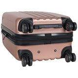 Kenneth Cole Reaction 20" Abs Expandable 8-Wheel Carry-On Luggage, Rose Gold
