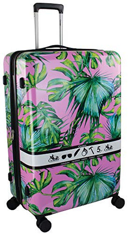 Chariot 28'' Paradise Hardside Spinner Luggage Luggage 28 Inches Pink/green