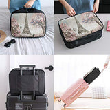Travel Bags France Paris Eiffel Tower Blossom Vintage Portable Tote Special Trolley Handle