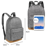 Freewander Bookbag Basic Backpack Lightweight Simple Daypack for Teens (01-Grey-6)
