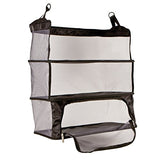 Travelon Women's Deluxe Packable Shelves with Zippered Compartment, Black