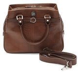 Jill.E Designs E-Go Career Bag - Brown Croc Leather (373601)