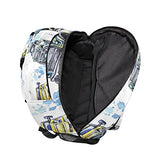 GIOVANIOR Cartoon Monster Trucks Backpack School Bag Bookbag Hiking Travel Rucksack