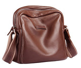 Saierlong New Mens Coffee Genuine Leather Briefcase Messenger Bags Business Handbags