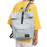 ABage Unisex 15 Inch Laptop Backpack Lightweight College Bag Book Bag Travel Daypack,Light Grey
