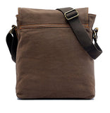 Men's Vintage Canvas Shoulder Bag School Backpack Casual Messenger Daypack Crossbody Rucksack -