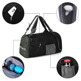 G4Free 35L Lightweight Sports Gym Tote Bag Travel Duffle Backpack Weekend Bag with Shoes