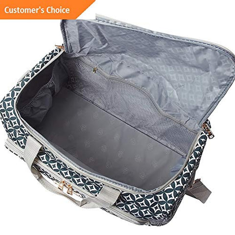 Sandover Jenni Chan Aria Snow Flake 17 Duffel Bag 2 Colors Rolling Duffel NEW | Model LGGG - 4130 |