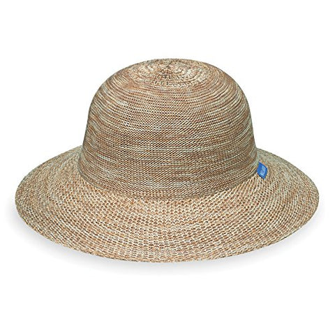Wallaroo Hat Company Women's Victoria Sport Hat - Sporty and Compact - Mixed Camel