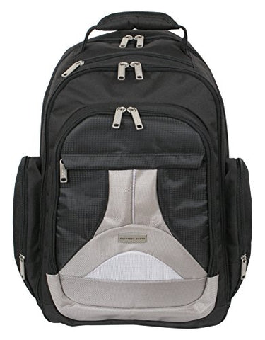 Geoffrey Beene Tech Backpack, Black/Gray Trim