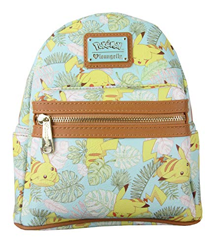 LOUNGEFLY POKEMON TEAL MINI BACKPACK WITH WALLET NEW WITH TAGS