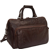 Ropin West 18" Leather Weekender (Brown)