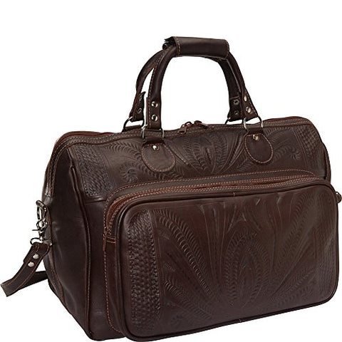 Ropin West 18" Leather Weekender (Brown)